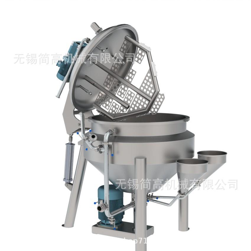 厂家供应1000L沙拉酱乳化设备蛋黄酱乳化机番茄沙司真空乳化机