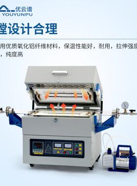 式管炉真空式HTL电阻炉箱式氛管炉管式马弗炉实验电炉气1200℃-17