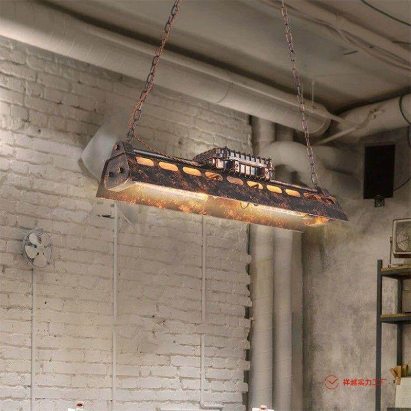 工业风吊灯创意个性loft复古欧式餐厅办公室美式铁艺吊灯吧台灯具