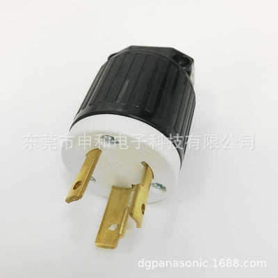 LKEW隆光 30A NEMA引挂式插头UL LK-6332(L6-30P)美规发电机插头