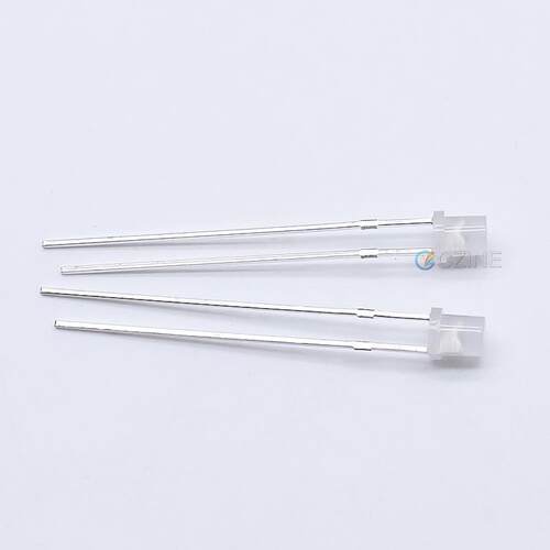 3MM平头白发红雾状散光蓝翠绿指示灯黄光led灯珠长脚f3发光二极管