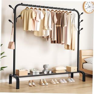 POPHEKO 12 Hook Hanging Pole Rack Clothes Hanger Coat stand