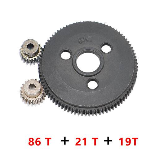 TRAXXAS 1/10 SLASH 2WD 金属齿轮 86T 21t 19t 大小齿 齿轮#4686