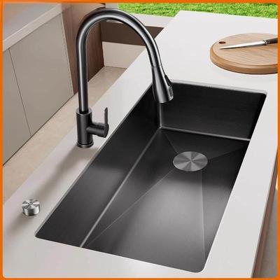 弗兰卡洗菜盆大单槽sus304不锈钢水槽家用厨房菜盆洗碗槽加厚台下