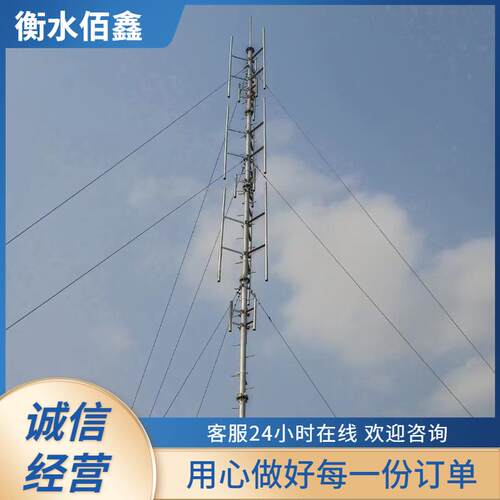 厂家供应镀锌通信塔单管通讯塔多管通信塔信号接收塔避雷针塔钢构