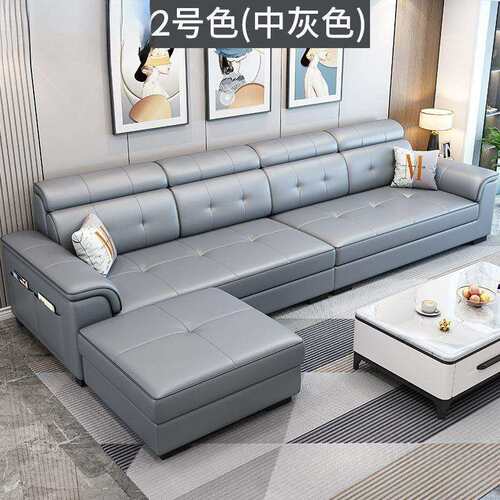简约现代科技布艺沙发客厅小户型北欧直排可拆洗网红可躺贵妃沙发