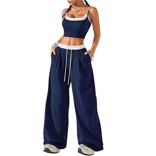 Women Crop Leg Pants Casual Cozy Daily Wear Clothes Summer