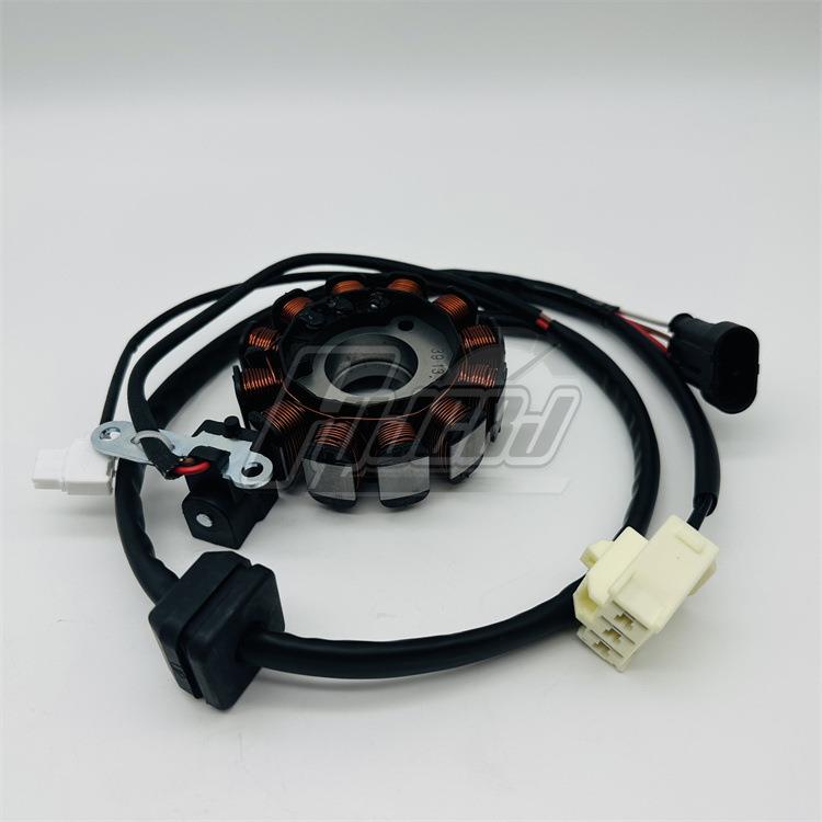 供应比亚乔摩托电喷版台风BYQ150T-5F -3V SR150磁电机线圈 定子