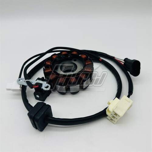供应比亚乔摩托电喷版台风BYQ150T-5F -3V SR150磁电机线圈 定子