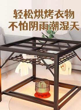 家用火长方形烤桌子全套一整可折叠免安装多IBQ功火能烤架套子出