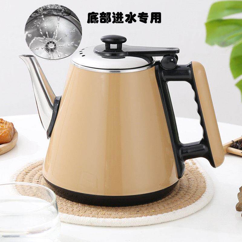 底部上水电热水壶涌泉式自动吸水开 茶台茶桌水壶下部进水烧水茶