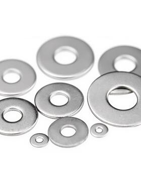 垫片铁镀锌圆形平垫片螺丝垫圈圆圈介子华司M2-M60大全特大加厚