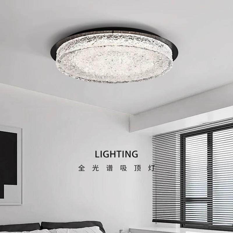 铁艺意式卧室吸顶灯现代简约极简主卧书房大气灯具北欧新款树脂灯