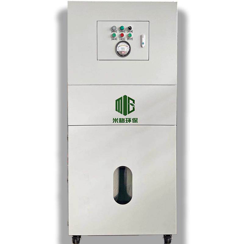 自动清灰除尘器MG-75石墨切割粉尘集尘器7.5KW手摇磨床集尘机