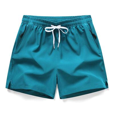 Men Dry Shorts Breathable Activewear Zipper Pockets Elastic