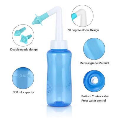 Sinus Allergies Relief Rinse Nasal Wash Bottle Irrigator