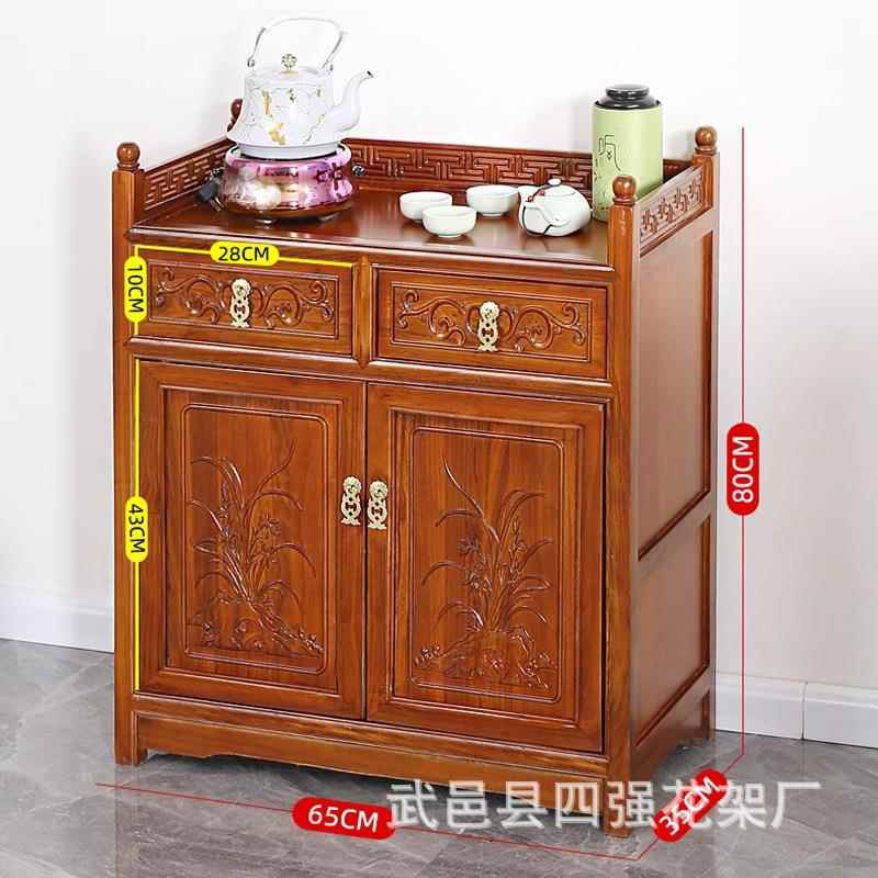 茶水柜实460柜木小型酒柜碗柜物架客厅茶收餐边置柜纳柜家用厨房