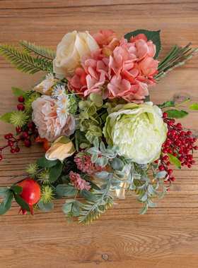 设计梧桐细雨梦初醒手札仿真花家居装饰花手捧花束墙饰CF01482