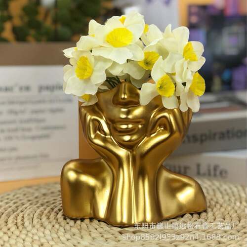Creative Humanoid Pen Holder - Modern Desktop Makeup Brush