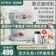 柏翠PE3322 咖啡机家用小型全半自动浓缩商用蒸汽打奶泡 覆古意式