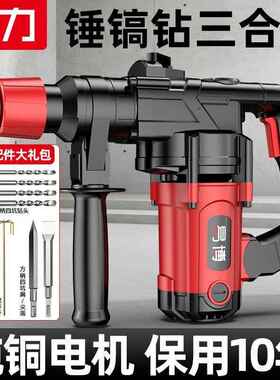德491型国电镐锤大功率电锤电三土用冲击钻家用开槽拆墙混凝重电