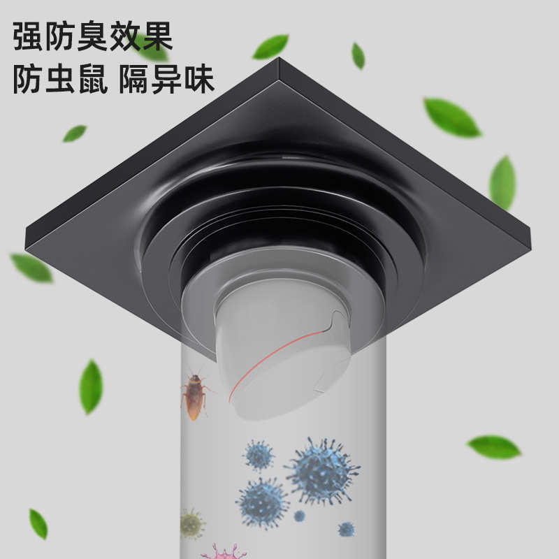 洗衣机地漏全铜防臭阳台下水管专用接头两用排水管三通防臭防反水