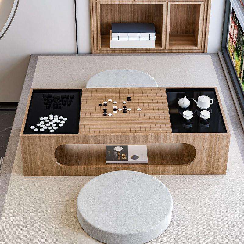 Q3H榻榻米棋桌象棋围棋两用双面棋盘桌日式地台桌炕上桌单桌