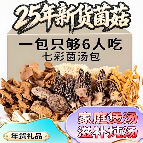 25年新货菌菇羊肚汤包云南特产松茸红菇炖鸡食材虫草煲汤火锅干货