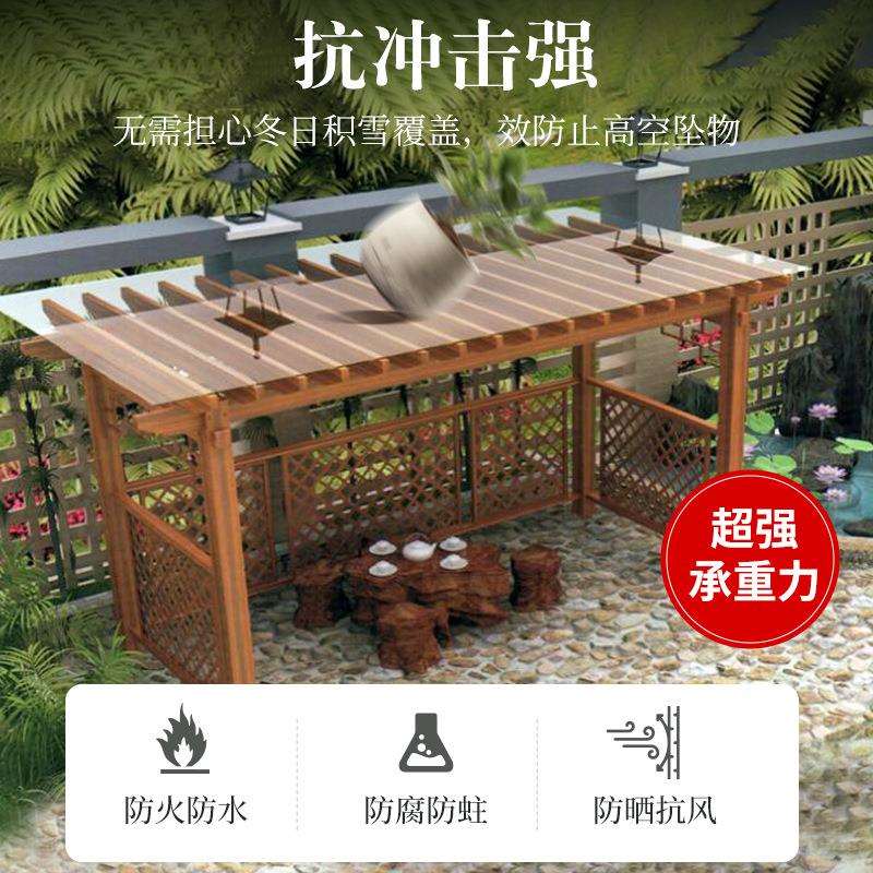 厂家直供铝合金葡萄架 别墅庭院廊架凉亭户外仿木 景观铝艺长廊