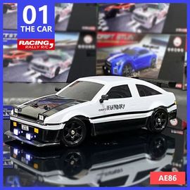 2.4g遥控器ae86四驱漂移赛车充电动高速男孩儿童，玩具汽车gtr模型