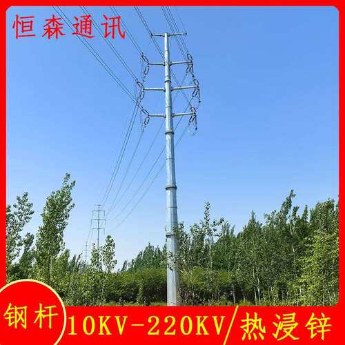 供应南平市10KV输电架线钢杆 15米终端钢管杆重量 按需选购钢杆塔