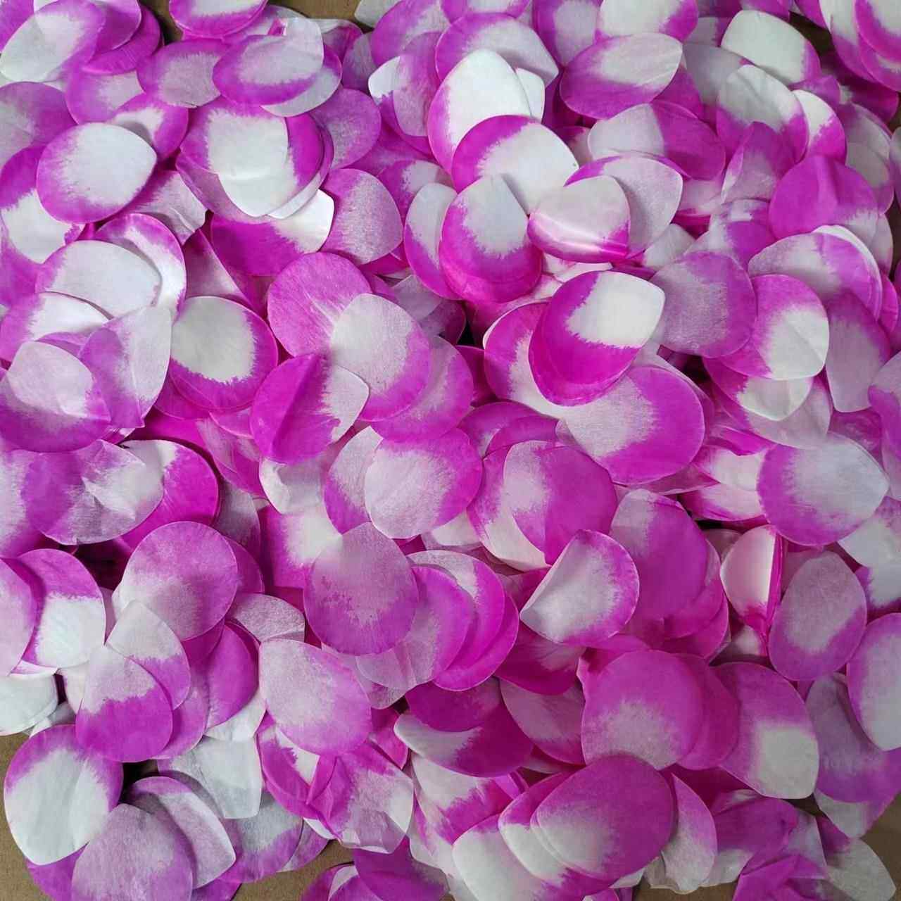 仿真纸质玫瑰花瓣婚庆撒纸结婚庆典礼花礼炮填充物花瓣撒纸片道具