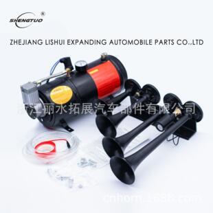 气喇叭 改装气泵 12V 150psi 黑色气罐 空气压缩机 Bota air horn