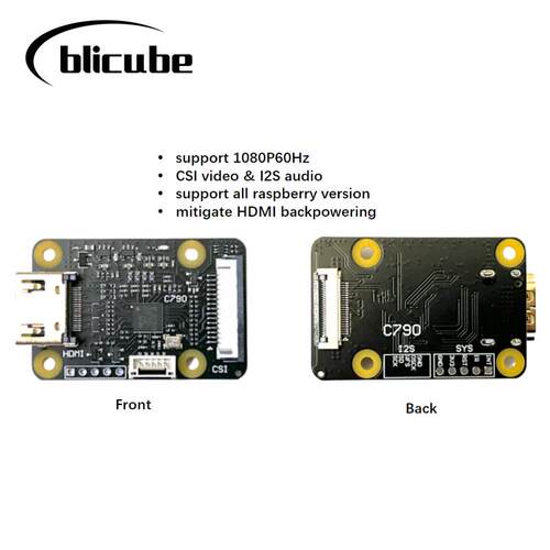 树莓派HDMI IN HDMI转CSI-2 C790 树莓派5 pikvm raspberry pi 5