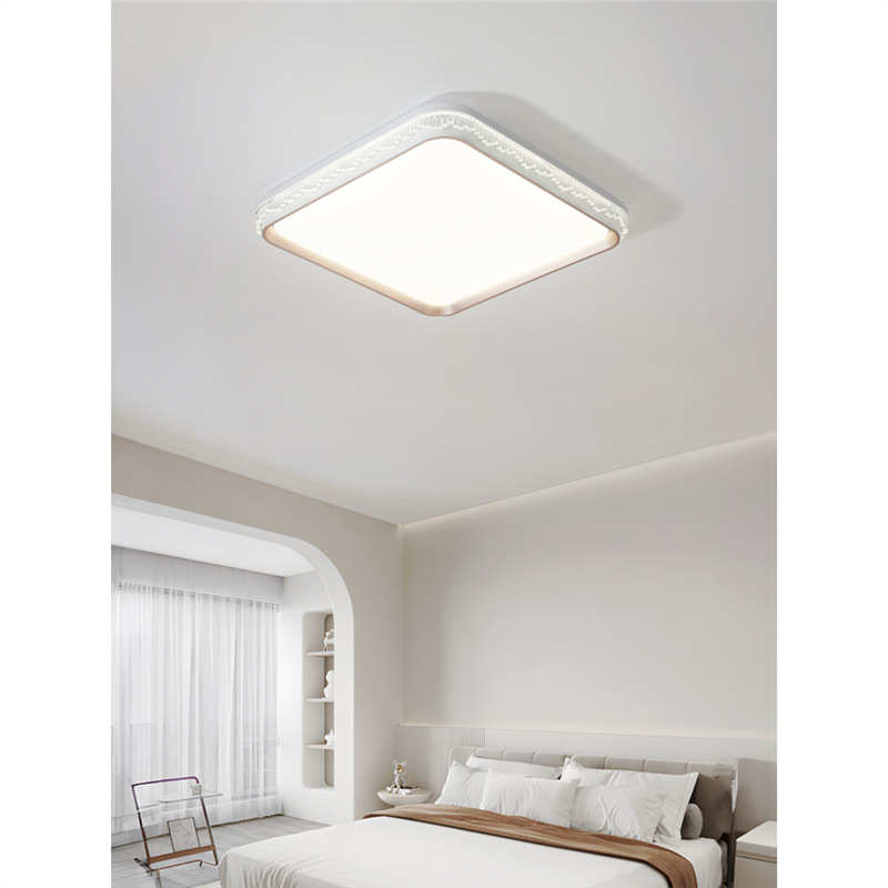 奶油风吸顶灯卧室灯现代简约温馨浪漫网红主卧新款房间LED护眼灯