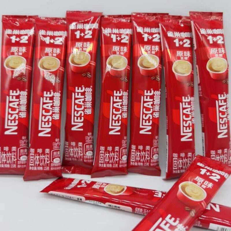 雀巢咖啡1+2醇香原味低糖即溶咖啡饮品提神神器加班伴侣