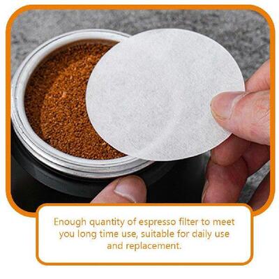 100 Pcs Round Powder Bowl Filter Paper Coffee Disposable