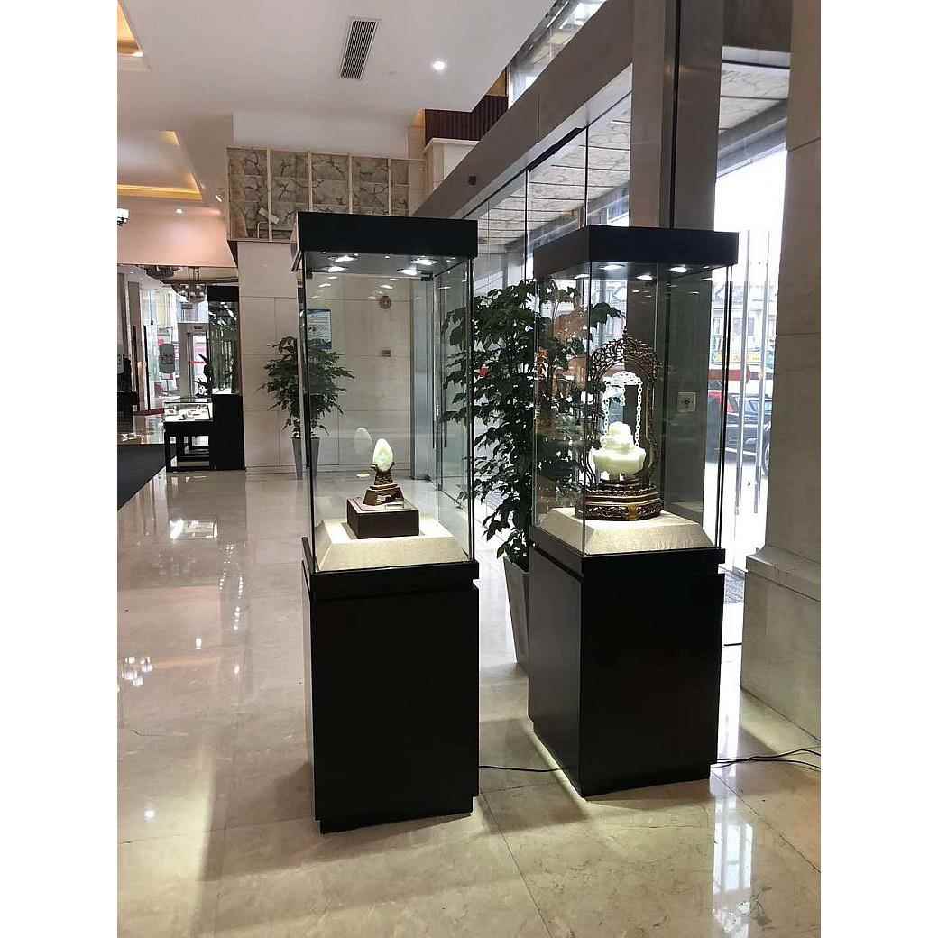 木制博物馆古董陈列柜文物收藏玉器瓷器珠宝玻璃陈列柜产品展柜文
