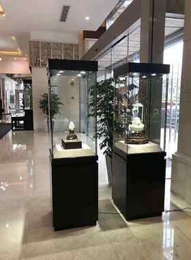 木制博物馆古董陈列柜文物收藏玉器瓷器珠宝玻璃陈列柜产品展柜文