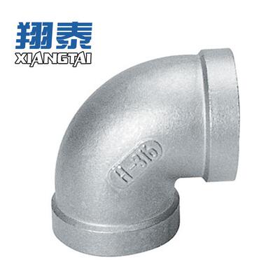 不锈钢90度弯头(Equal Elbow)内丝弯头硅溶胶精铸316材质NPTF