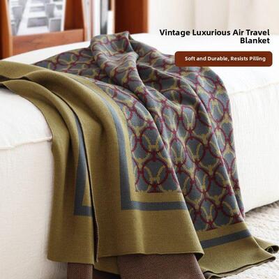 飞机头等舱航空毯覆古风格办公室小睡沙发套毯子夏季空调腿套小毯