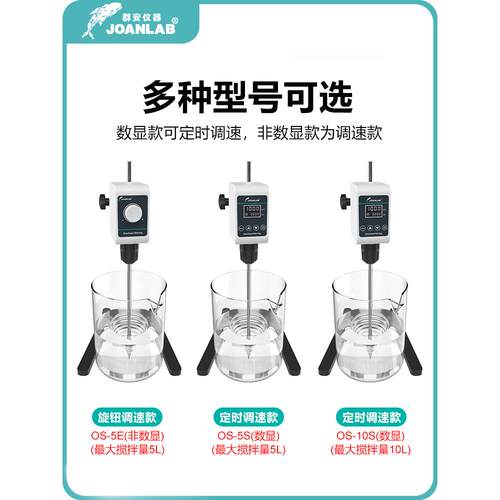 正品实型验室电动搅拌器式小数显速大功率机械工业分散机顶置搅恒