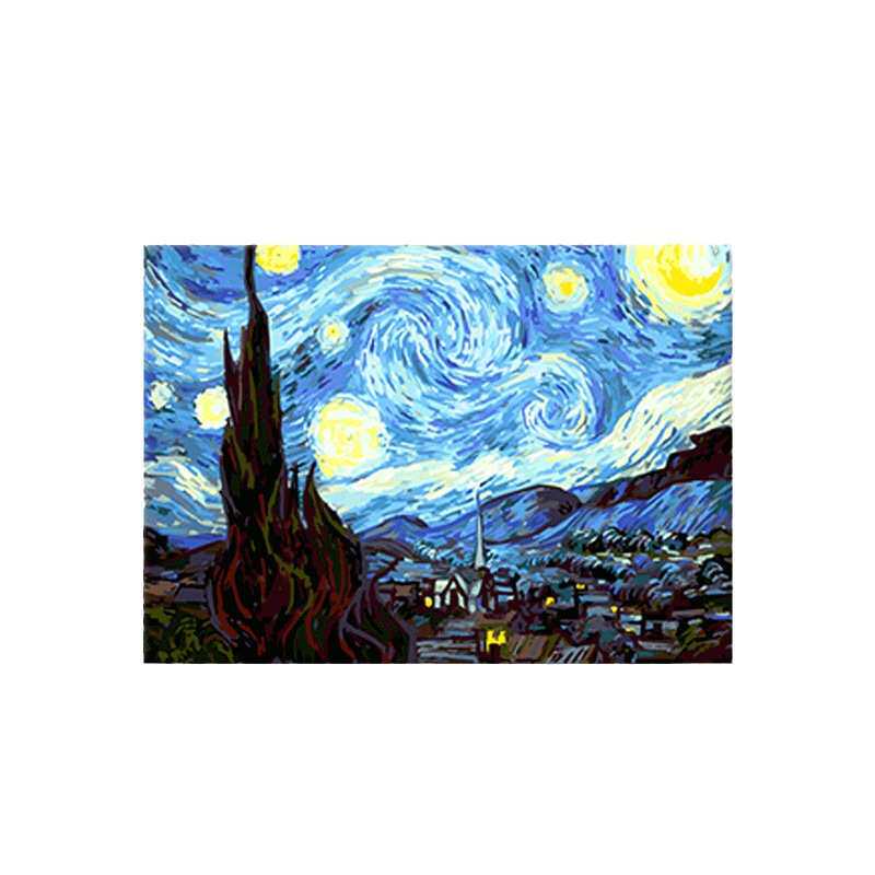 数字油画diy填充手绘填色客厅卧室油彩装饰画手工油画有框画