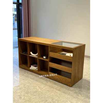 陈列展示台服装店收银台中岛台展示桌储物柜烤漆装饰品柜摆件展台