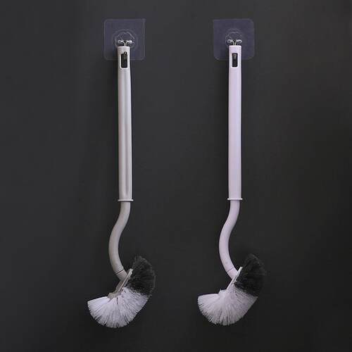 Long-handled toilet cleaning brush with no dead angles, suit