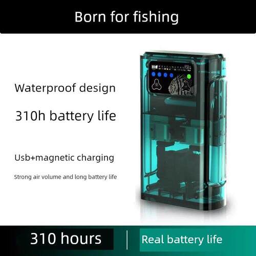 鱼缸氧气泵，户外钓鱼专用充氧泵，小型方便防水两用充氧器，电池