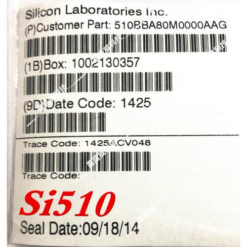 SI510 510BBA80M0000AAG Oscillator 标准时钟振荡器嵌入式ic晶振