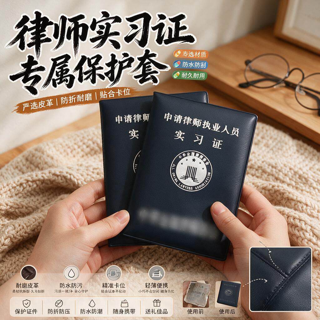 律师执业证保护套通用真皮套法职业资格证外壳实习件封皮