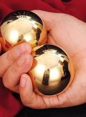 黄铜保健球健身球实心铜球手搓球手玩球随身手球收藏礼品手工工艺