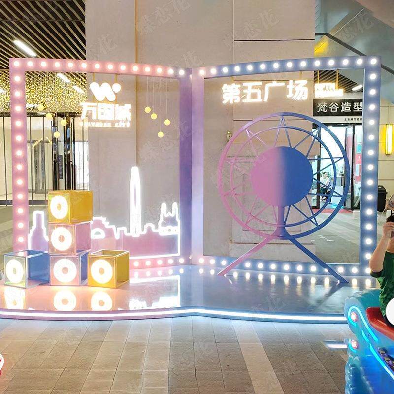 季卡打美陈陈布置房地q2023102产金蛋台商业美陈春展示区DP点商场